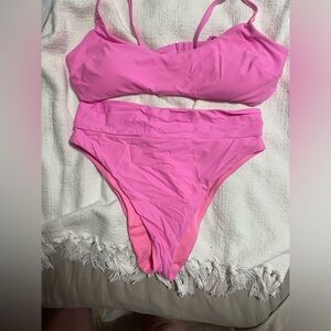 aerie hot pink bikini